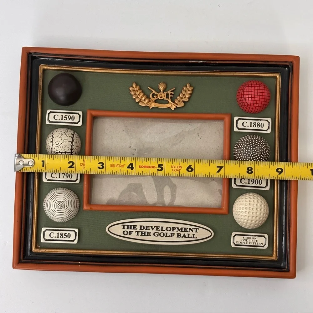 3D Golf Ball Picture Frame - Golf Balls have Texture